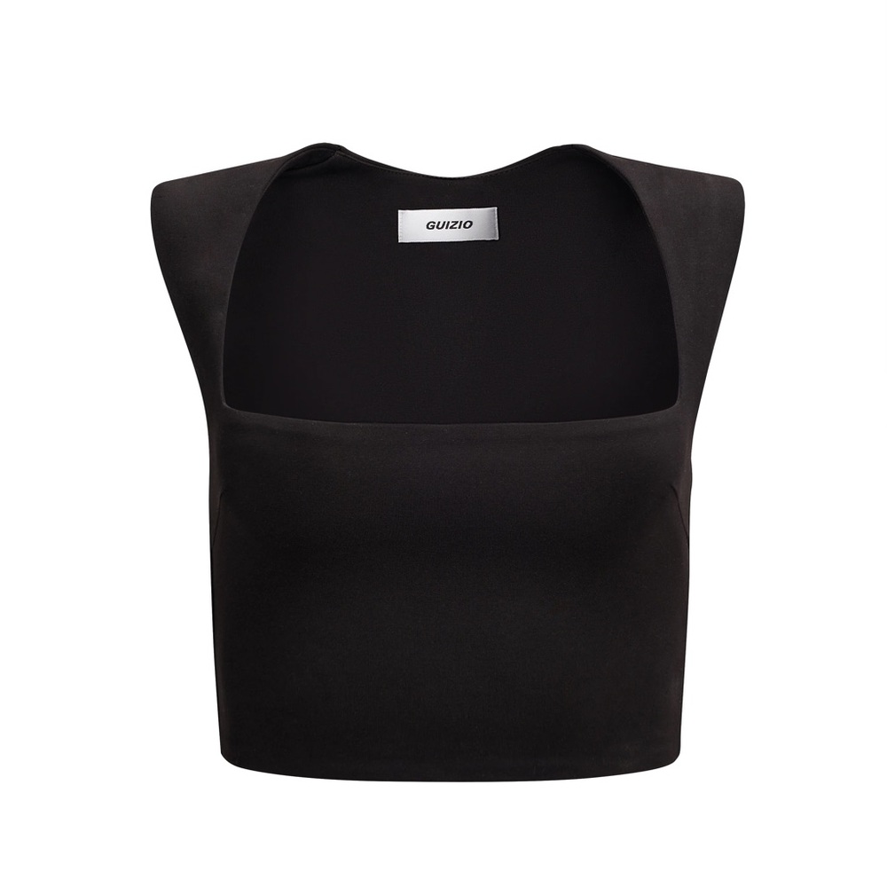 Danielle Guizio Black Celestial Stretch Top